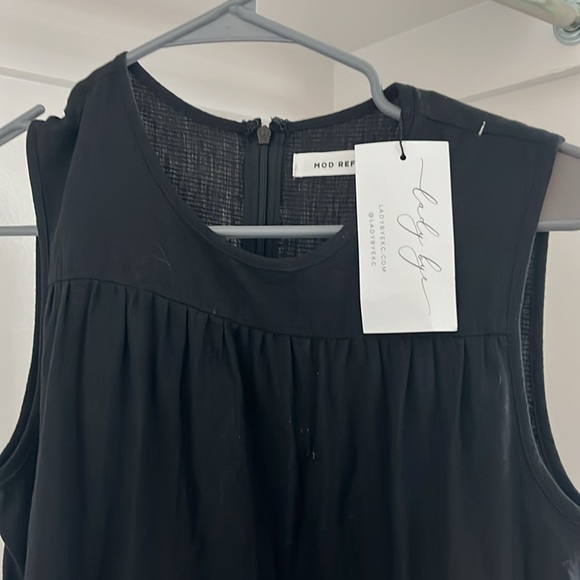 Black Mod Ref Casual Dress. NWT! - Picture 3 of 4